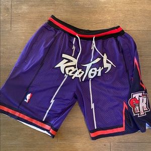 Toronto raptors just don shorts Clearance